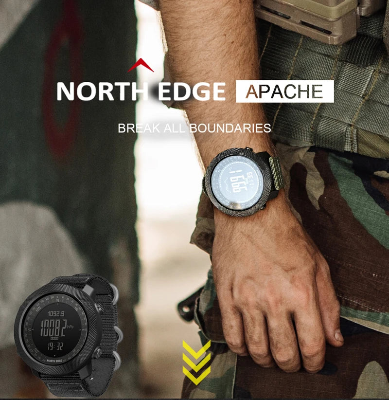 NORTH EDGE Men's Sport Digital Watch Military Army