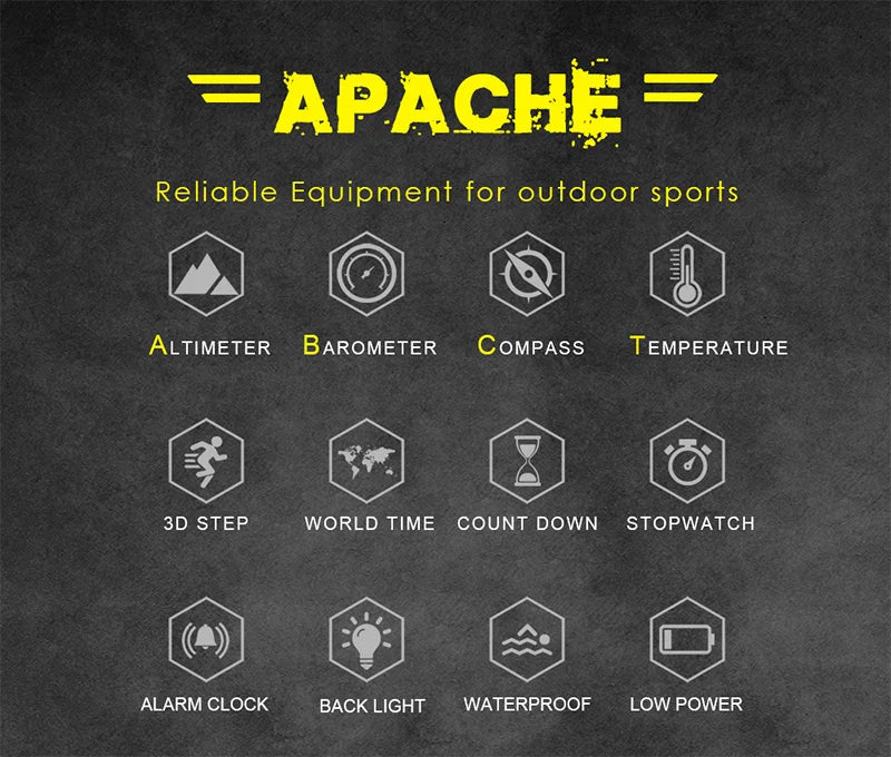 NORTH EDGE Men's Sport Digital Watch Military Army