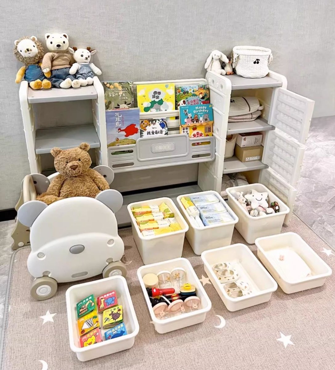 Odin Bear アイボリー 本棚＆収納セット | 児童部屋 インテリア かわいい
